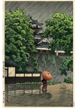 Kawase Hasui - Chteau de Kumamoto
 Samidare, pluie de mai 1948
 