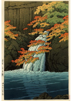 Kawase Hasui - Chutes de Senju,
Akame 1951