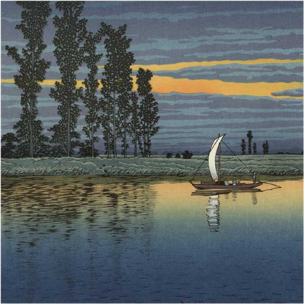 Kawase Hasui - Crpuscule  Ushibori 1930 (HK01)